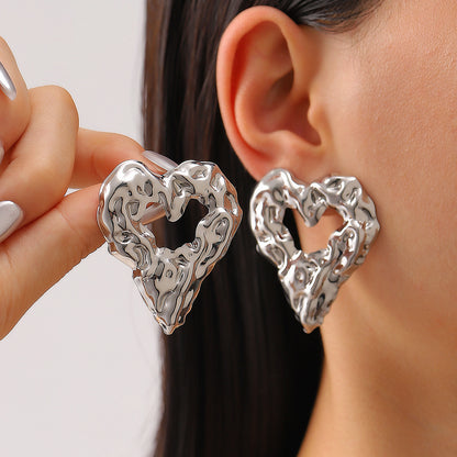 Earrings Lava Heart