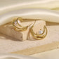Gold earrings with Pearl