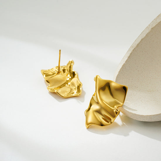 Earrings Melted Gold
