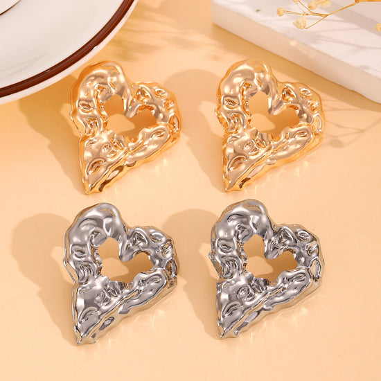 Earrings Lava Heart