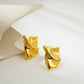 Earrings Melted Gold