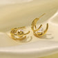 Gold earrings with Pearl