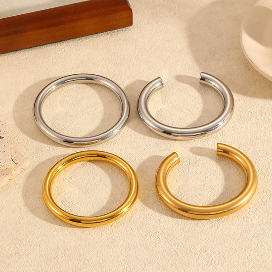 Glossy Stainless Steel Bracelet