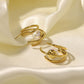 Gold earrings with Pearl