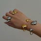 Melted Ring With Adjustable Size