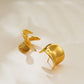 Earrings Melted Gold