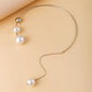 Earrings and Necklace with Pearls