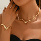 Lava Necklace and Bracelet
