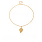 Gold Earrings Necklace and Rings in Marine Style
