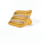Gold Earrings Necklace and Rings in Marine Style