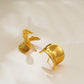 Earrings Melted Gold