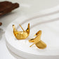 Earrings Melted Gold