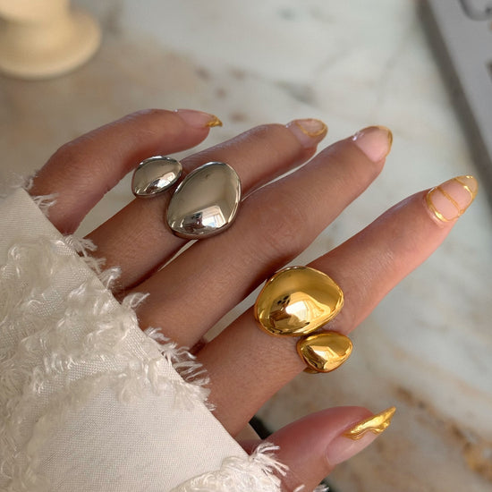 Melted Ring With Adjustable Size