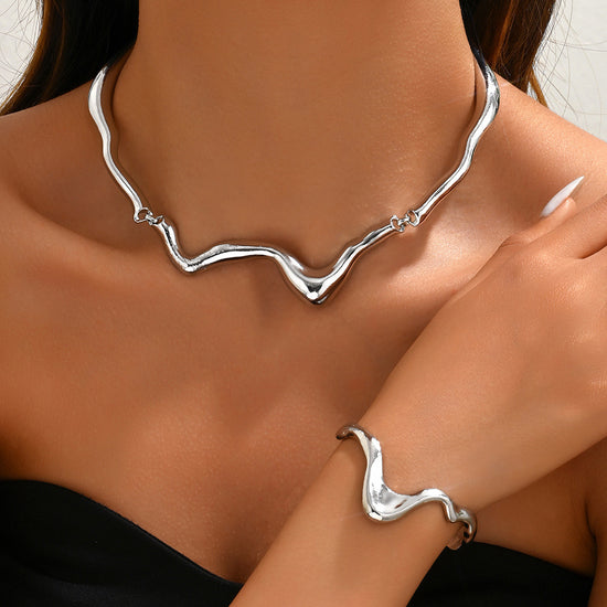 Lava Necklace and Bracelet